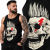 TANK TOP  HORROR PUNK SKULL ROCK